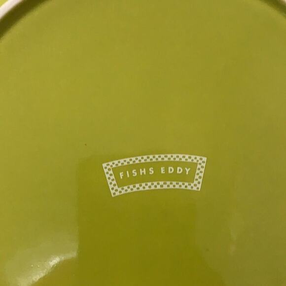 NWOT FISHS  EDDY GREEN SOlLID‎ PLATTER - Picture 3 of 4